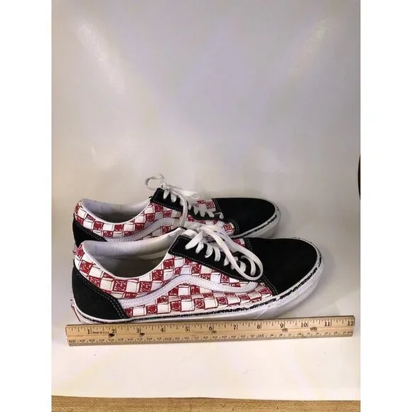 Vans Old School Sketch Checkerboard Sneakers Off The Wall Size 12 - Picture 4 of 11